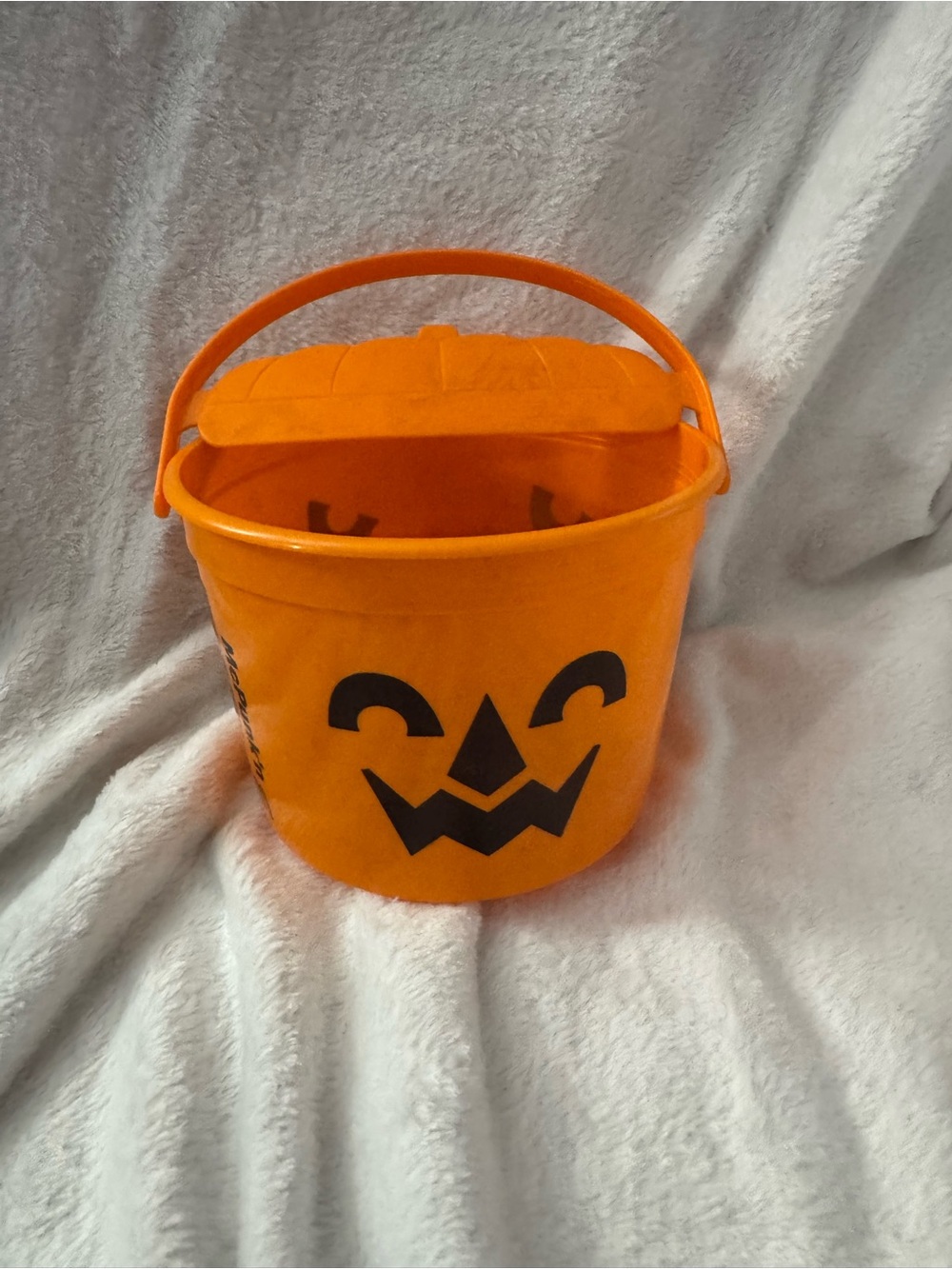 2022 McDonald’s mcpumpk’n boo bucket happy meal Jack-O'-Lantern Treat Pail